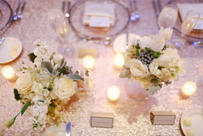 WInter Wedding, Reception Floral
