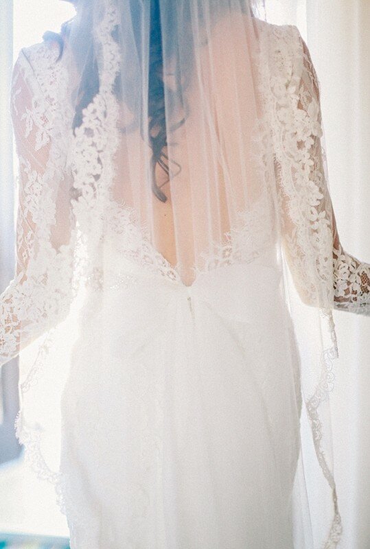 Winter Wedding, Lace Veil